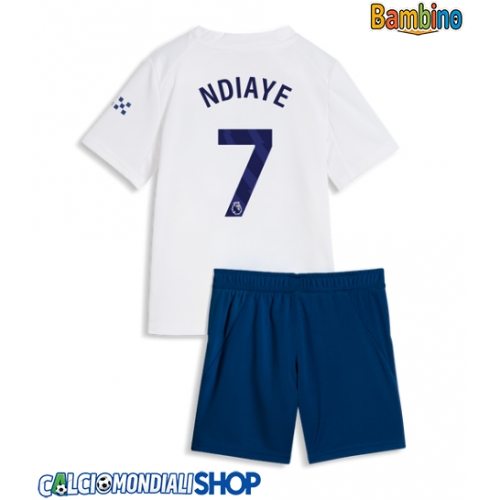 Maglie da calcio Manchester City Iliman Ndiaye #7 Terza Maglia Bambino 2026-27 Manica Corta + Pantaloni corti)
